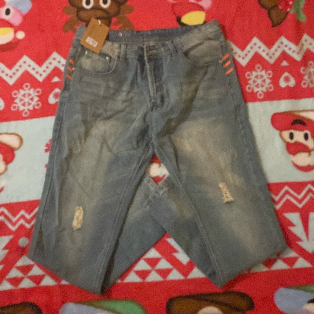 *Dant Bulun* Size 36 Men’s 4 Buttons Distressed Jeans